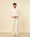 Manyavar Men Soft Pink Jodhpuri Suit