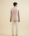 Manyavar Men Dusty Pink Floral Jaal Patterned Jodhpuri Set