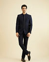 Manyavar Men Dark Blue Classic Jodhpuri Suit