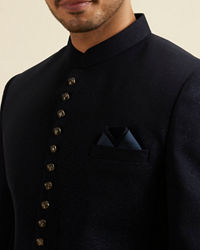 Manyavar Men Dark Green Classic Jodhpuri Suit