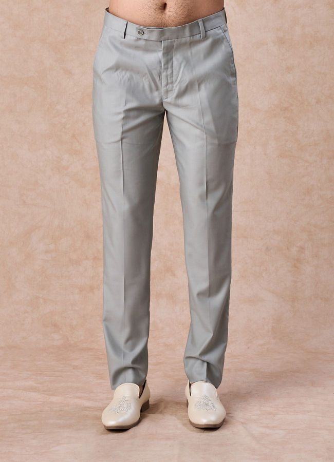 Manyavar Men Regal Light Blue Jodhpuri Suit