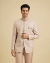 Manyavar Men Dusty Pink Elegance Suit Set