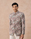 Opulent Cream Velvet Jodhpuri Suit