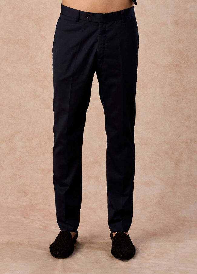 Manyavar Men Teal Velvet Sensation Jodhpuri Suit