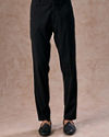 Manyavar Men Black Velvet Jodhpuri Suit