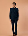 Manyavar Men Teal Blue Regalia Jodhpuri Suit
