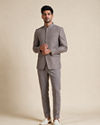 Manyavar Men Beige Blended Rayon Jodhpuri Suit