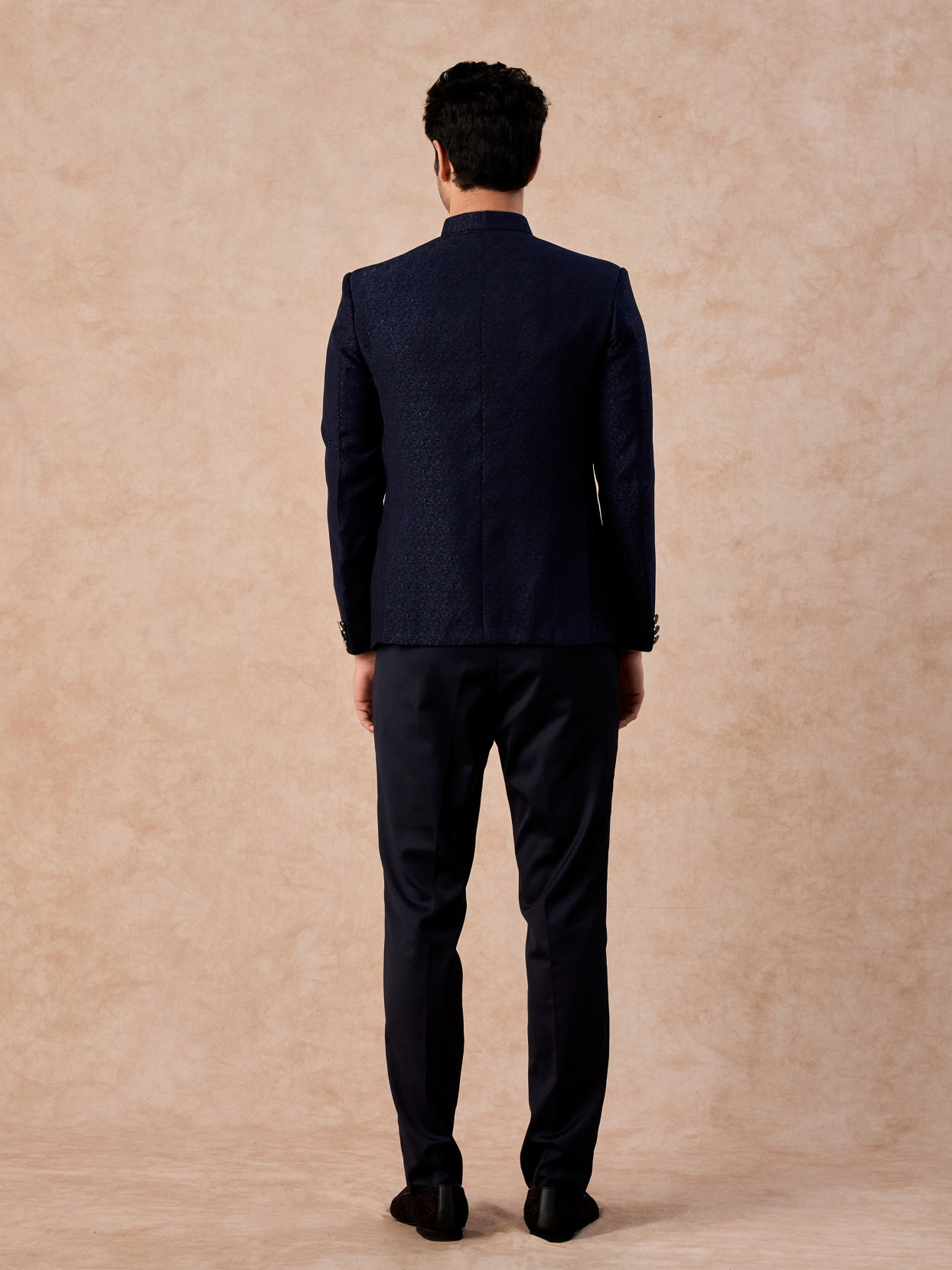 Manyavar Men Teal Blue Royale Jodhpuri Suit