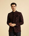 Regal Blue Velvet Jodhpuri Suit