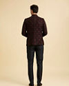 Manyavar Men Regal Blue Velvet Jodhpuri Suit