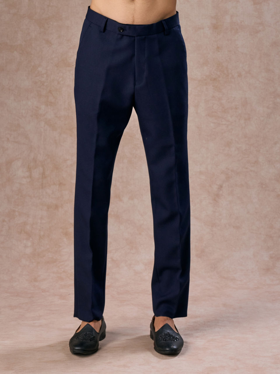 Manyavar Men Dark Blue Royal Jodhpuri Suit