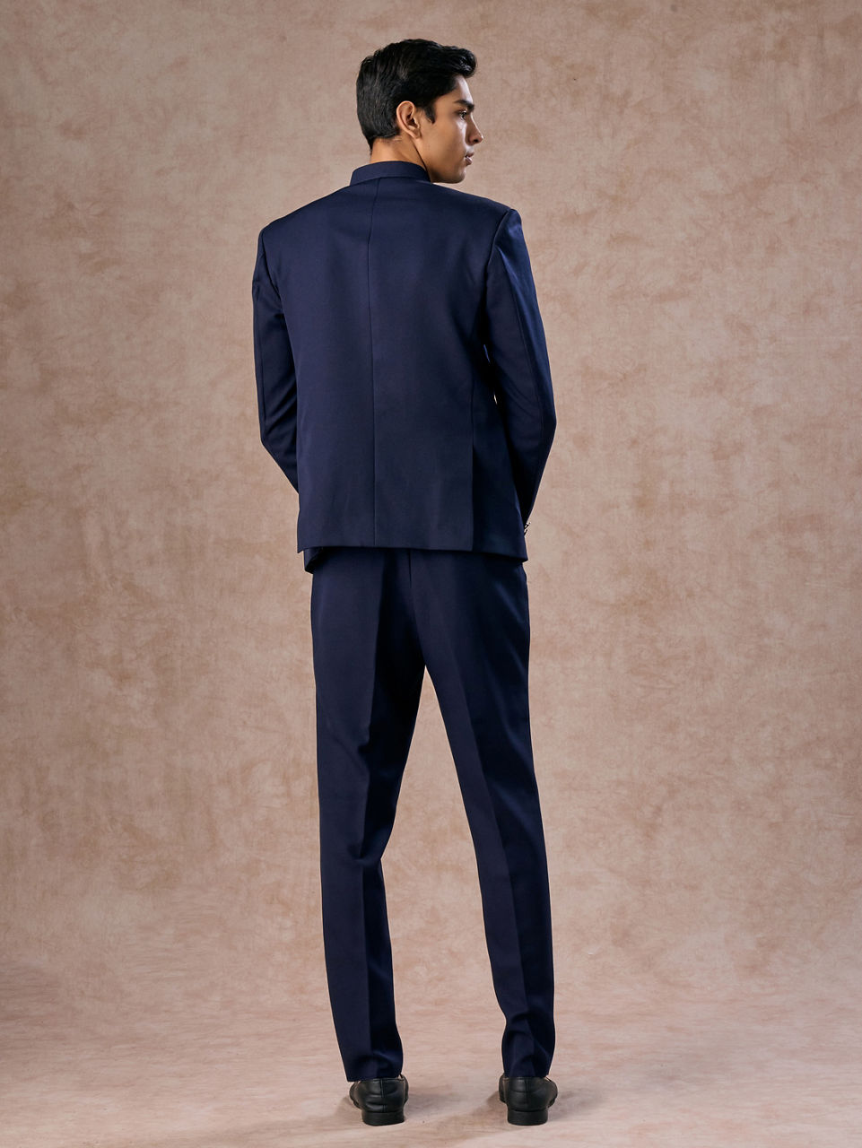 Manyavar Men Dark Blue Royal Jodhpuri Suit