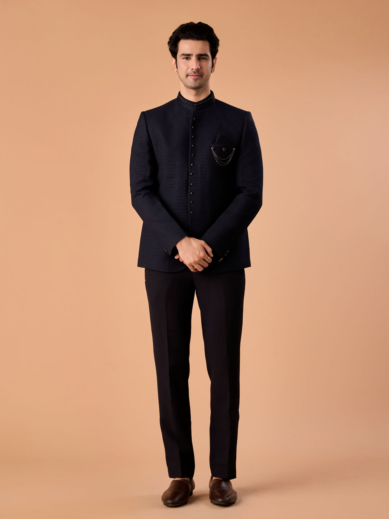 Manyavar Men Sapphire Elegance Jodhpuri Suit