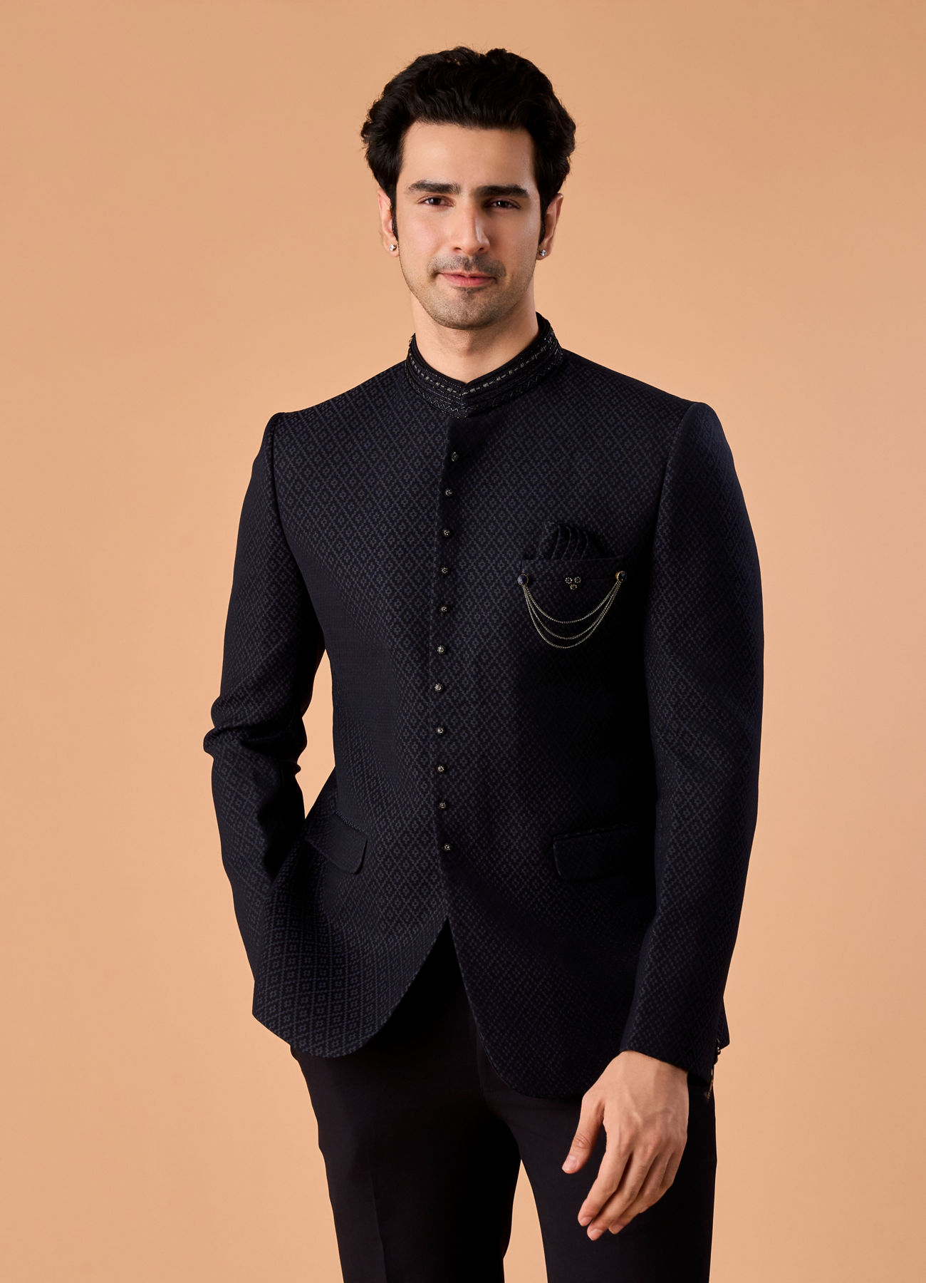 Manyavar Men Sapphire Elegance Jodhpuri Suit