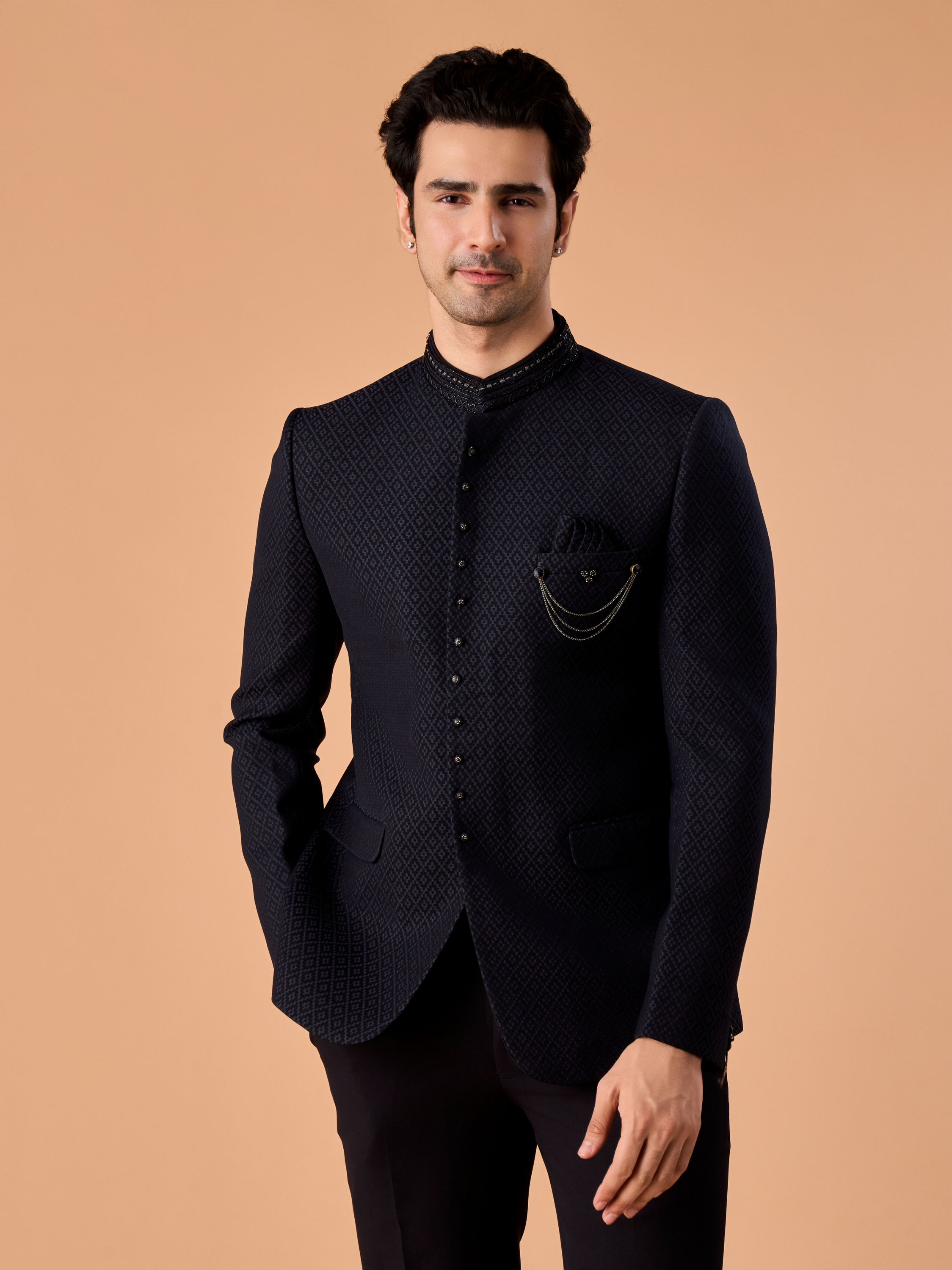 Manyavar Men Sapphire Elegance Jodhpuri Suit