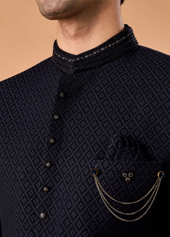 Manyavar Men Sapphire Elegance Jodhpuri Suit