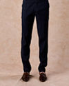 Manyavar Men Dark Blue Brocade Jodhpuri Suit