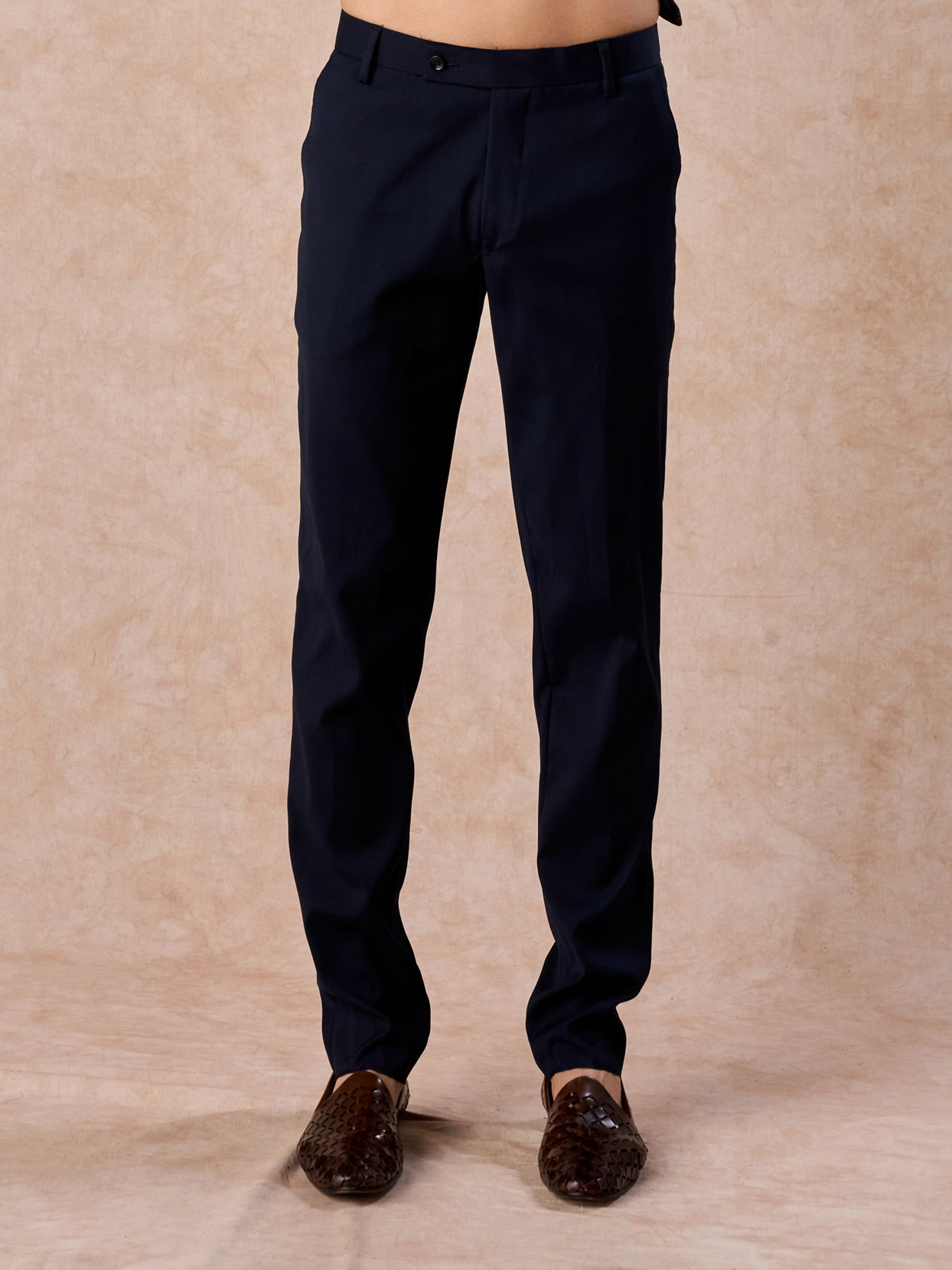 Manyavar Men Dark Blue Brocade Jodhpuri Suit