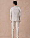 Manyavar Men Cream Georgette Jodhpuri Suit
