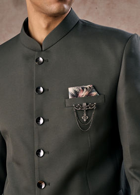 Manyavar Men Emerald Charm Jodhpuri Suit