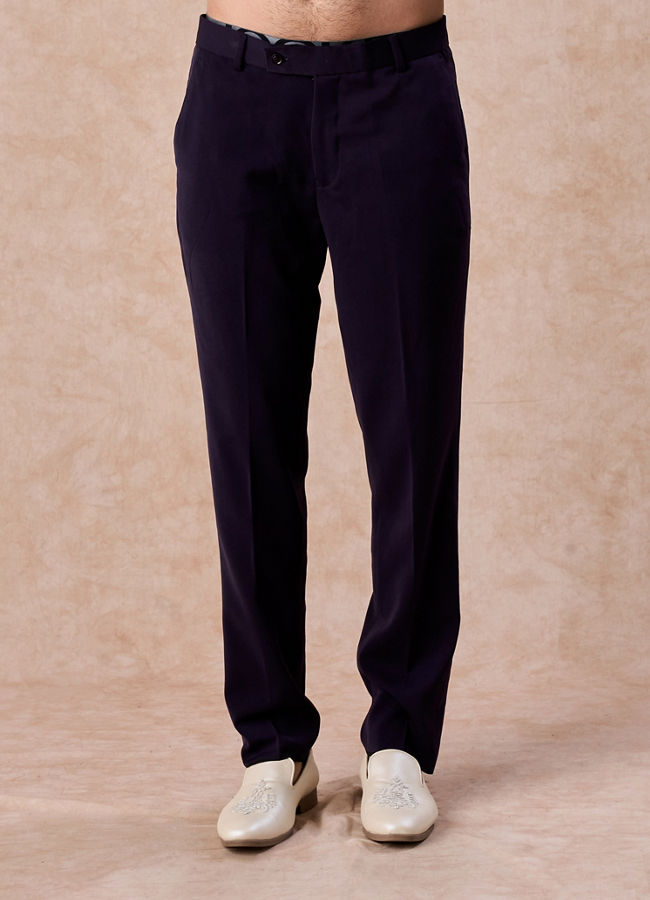 Manyavar Men Wine Enigma Brocade Jodhpuri Suit