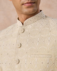 Manyavar Men Sun Kissed Gold Jodhpuri Suit