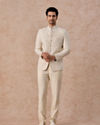 Manyavar Men Brocade Radiance Cream Jodhpuri Suit