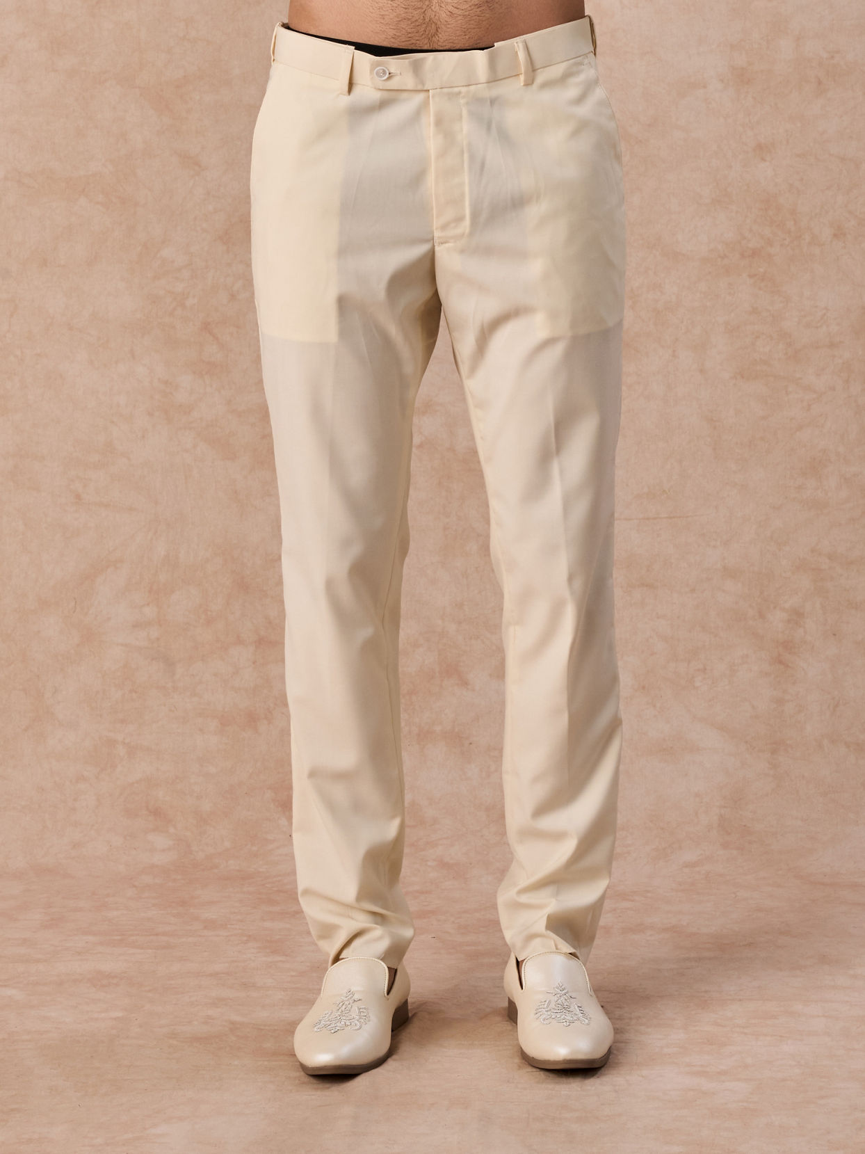 Manyavar Men Brocade Radiance Cream Jodhpuri Suit