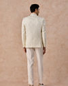 Manyavar Men Cream Brocade Jodhpuri Suit