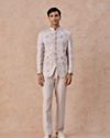 Manyavar Men Elegant Cream Splendour Jodhpuri Suit