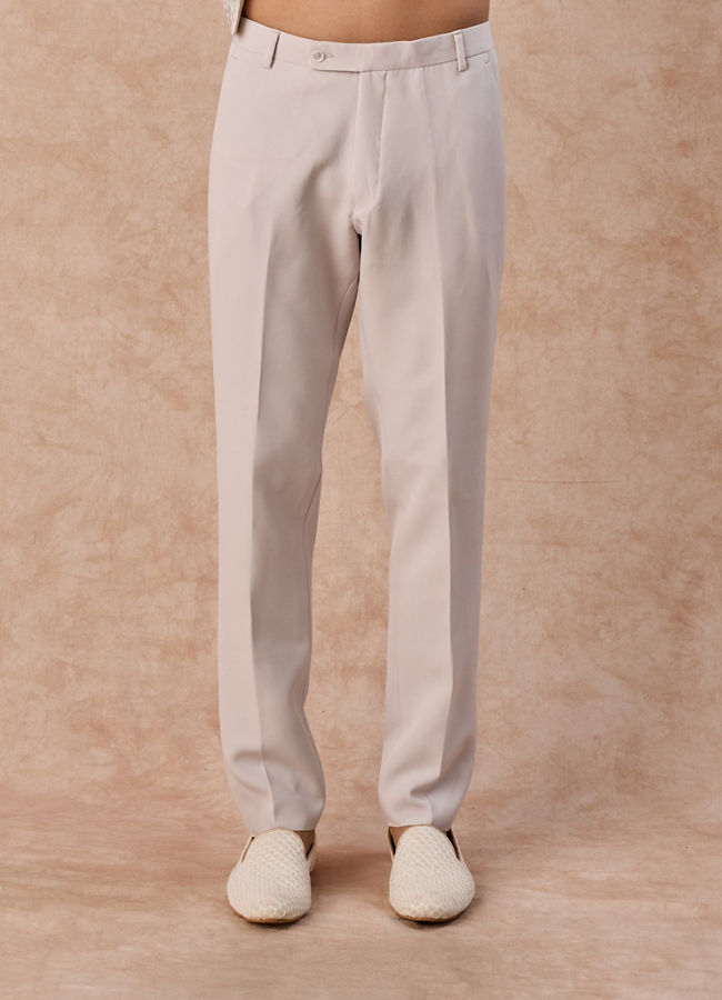 Manyavar Men Elegant Cream Splendour Jodhpuri Suit