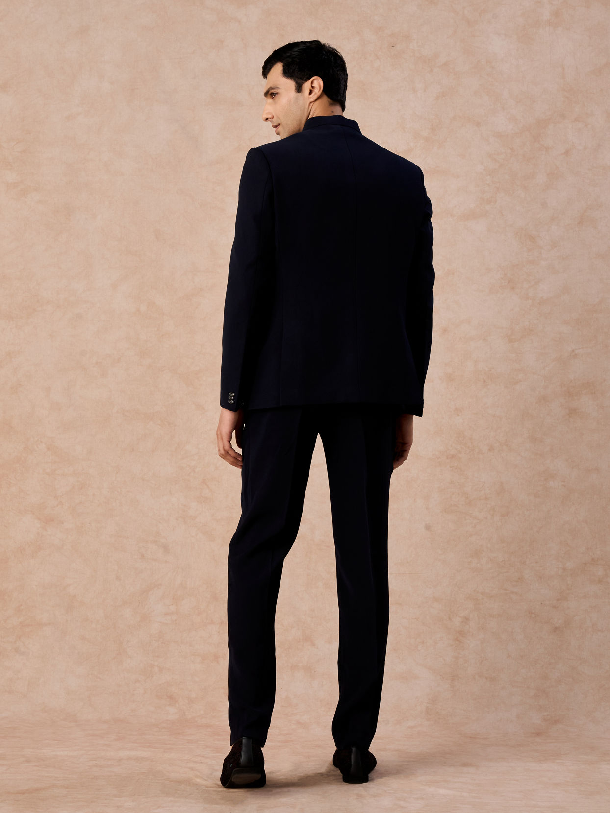 Manyavar Men Dark Blue Elegance Jodhpuri Suit