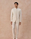 Manyavar Men Cream Elegance Jodhpuri Suit