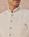Manyavar Men Cream Elegance Jodhpuri Suit