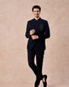Manyavar Men Dark Blue Opulence Jodhpuri Suit