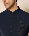 Manyavar Men Dark Blue Opulence Jodhpuri Suit