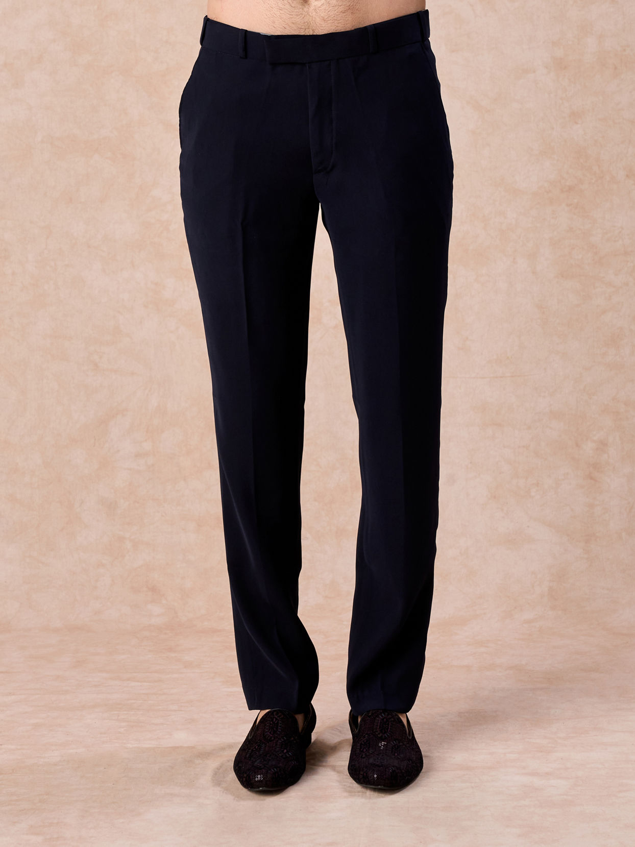 Manyavar Men Dark Blue Opulence Jodhpuri Suit