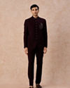 Manyavar Men Royal Maroon Jodhpuri Suit