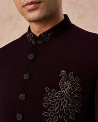 Manyavar Men Royal Maroon Jodhpuri Suit