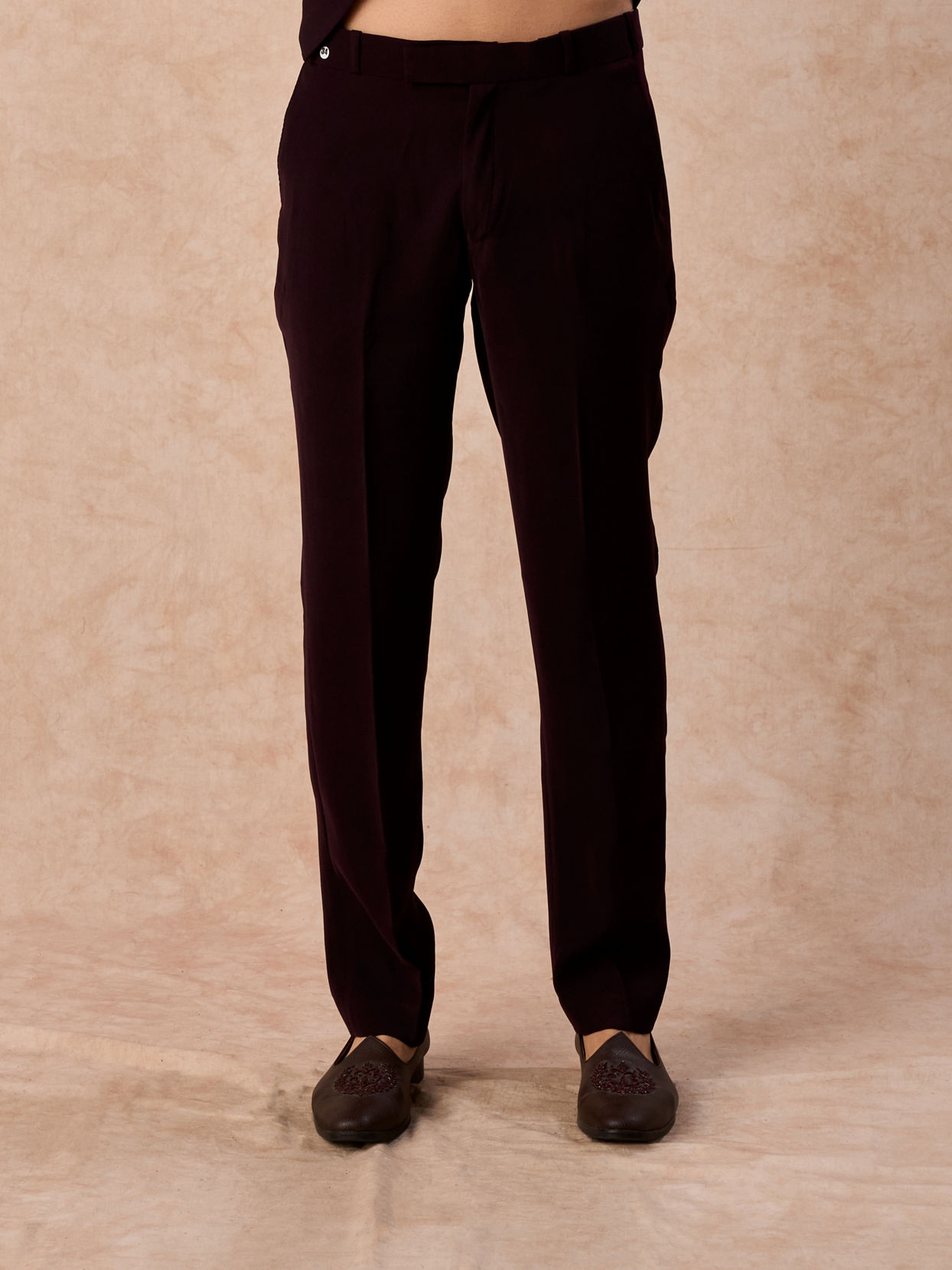 Manyavar Men Royal Maroon Jodhpuri Suit