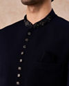 Manyavar Men Royal Blue Intrigue Jodhpuri Suit