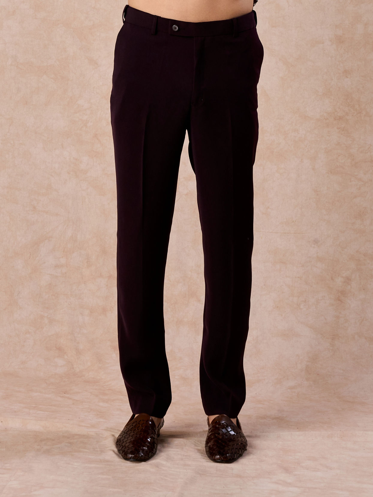 Manyavar Men Wine Wonder Jodhpuri Suit