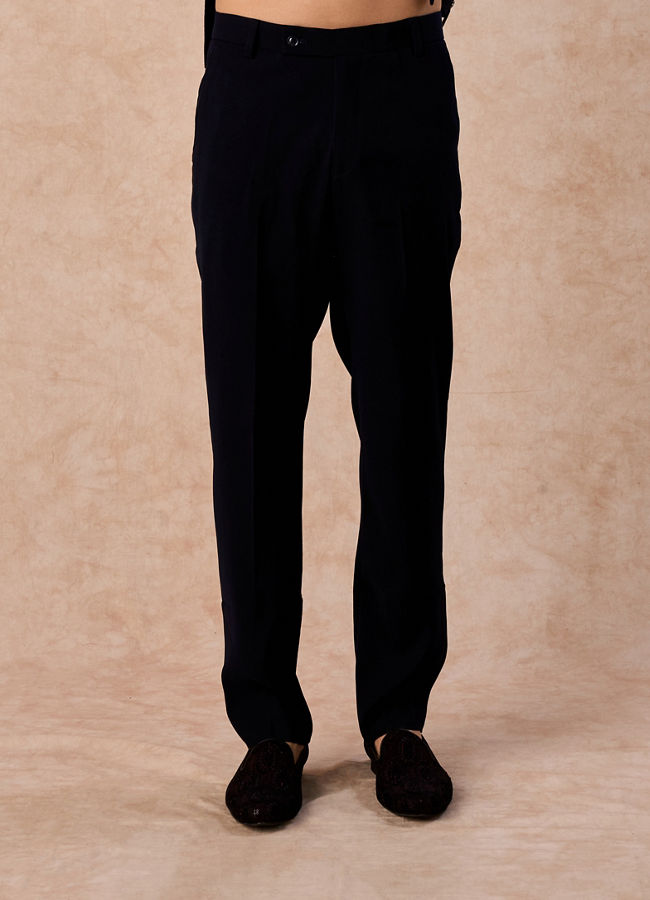 Manyavar Men Elegant Blue Jodhpuri Suit