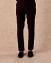 Manyavar Men Velvety Wine Glory Jodhpuri Suit
