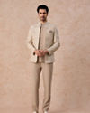 Manyavar Men Exquisite Beige Jodhpuri Suit