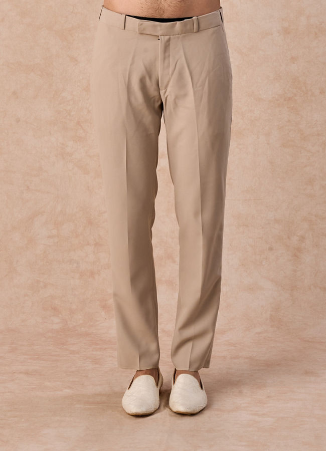 Manyavar Men Exquisite Beige Jodhpuri Suit