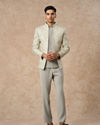 Manyavar Men Pista Green Art Silk Jodhpuri Suit
