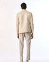 Manyavar Men Pista Green Silk Jodhpuri Suit