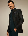 Vijay's Emerald Green Velvet Embroidered Jodhpuri Suit