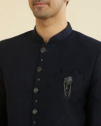 Manyavar Men Majestic Blue Jodhpuri Suit